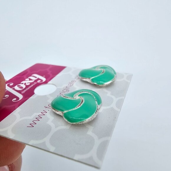 Women's Earrings Mint Green by Foxy Originals - Picture 11 of 12